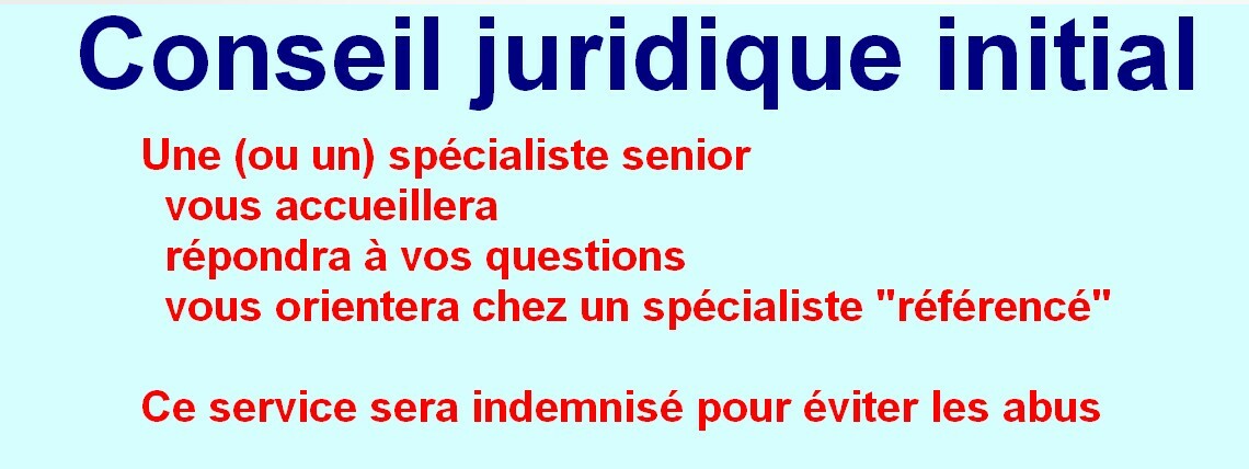 Conseil juridique initial